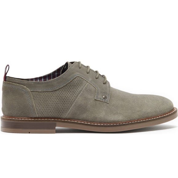 Ben Sherman Brent Oxford Suede Foam Cushioned | Grey, Size 9 - Picture 3 of 7